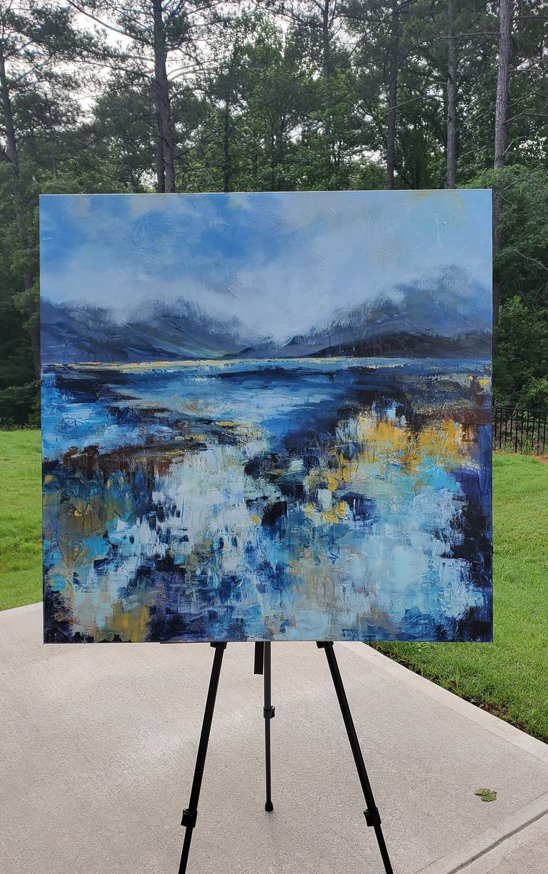 Original Abstract Expressionism Landscape Painting by Niyati Jiwani