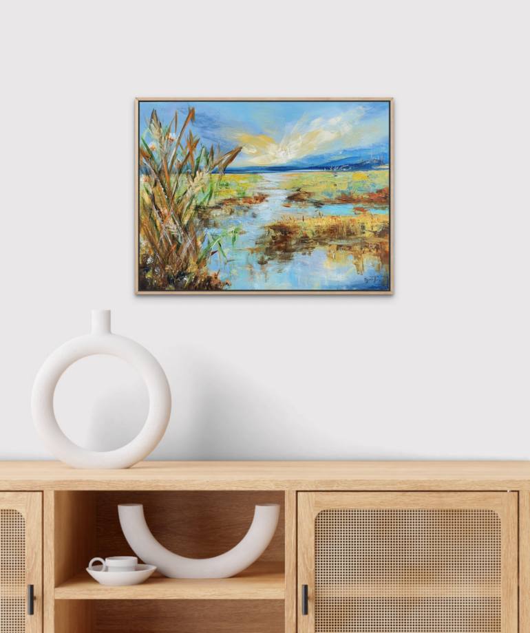 Original Abstract Expressionism Landscape Painting by Niyati Jiwani