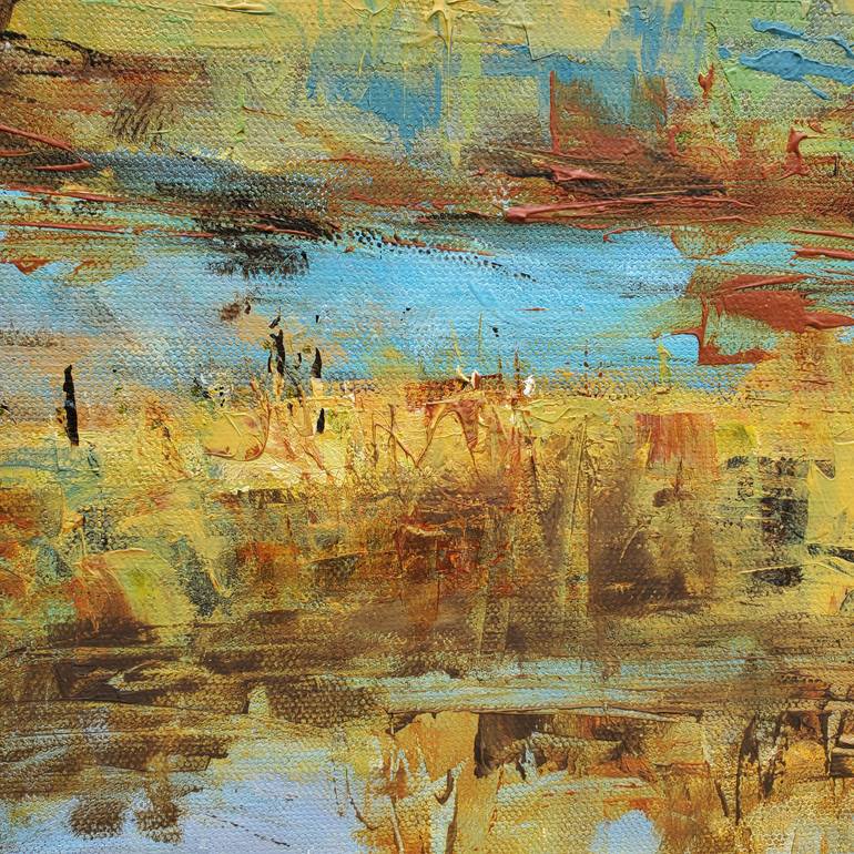 Original Abstract Expressionism Landscape Painting by Niyati Jiwani