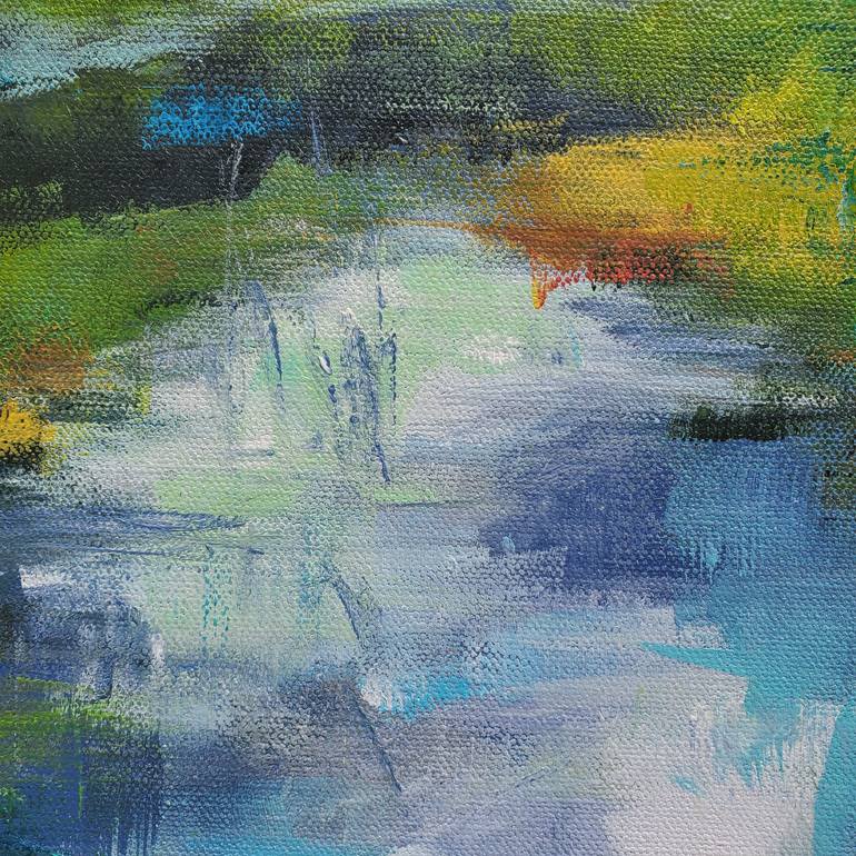 Original Abstract Expressionism Landscape Painting by Niyati Jiwani