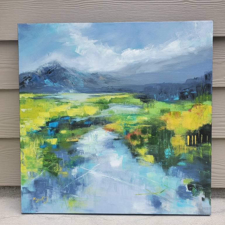 Original Abstract Expressionism Landscape Painting by Niyati Jiwani