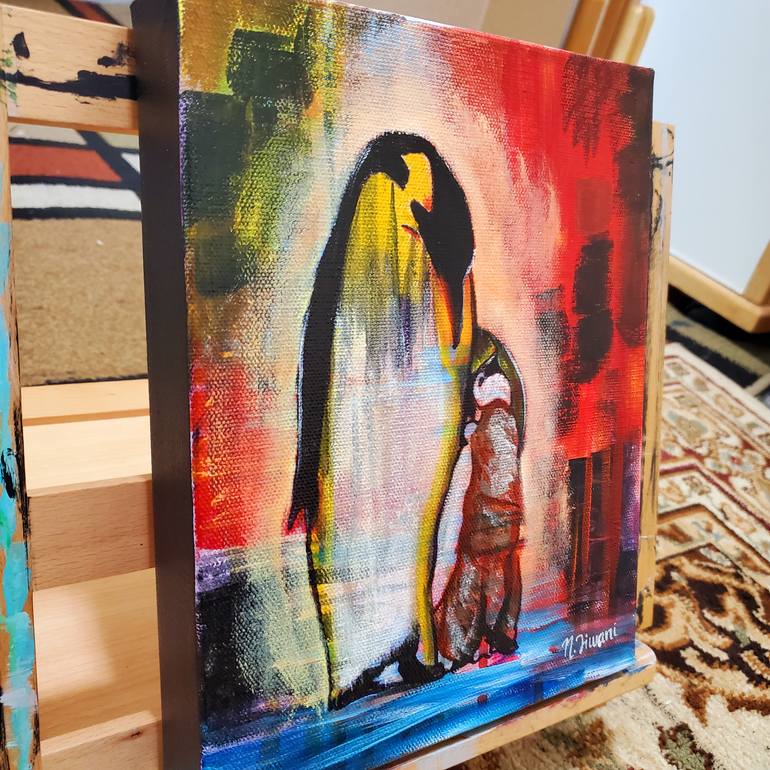 Original Abstract Expressionism Animal Painting by Niyati Jiwani