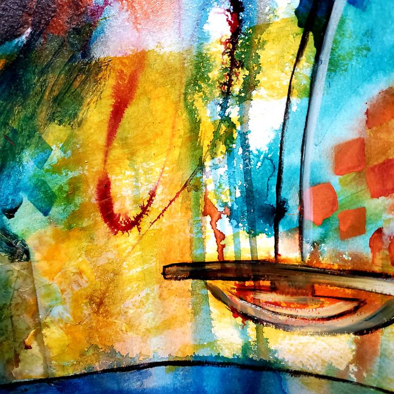 Original Abstract Transportation Painting by Niyati Jiwani