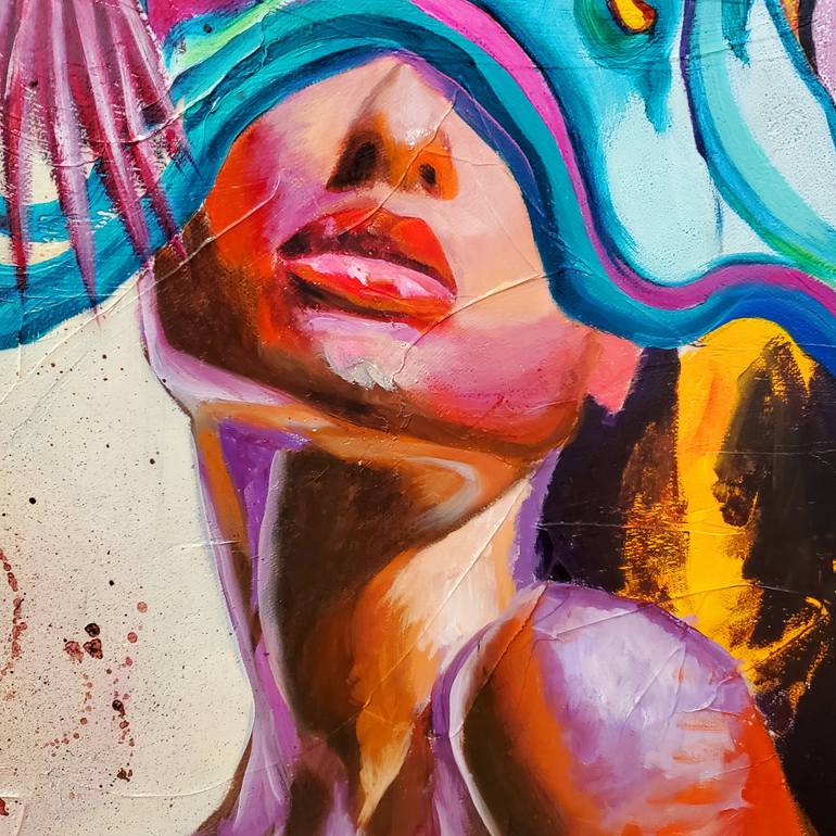 Original Abstract Expressionism Portrait Painting by Niyati Jiwani