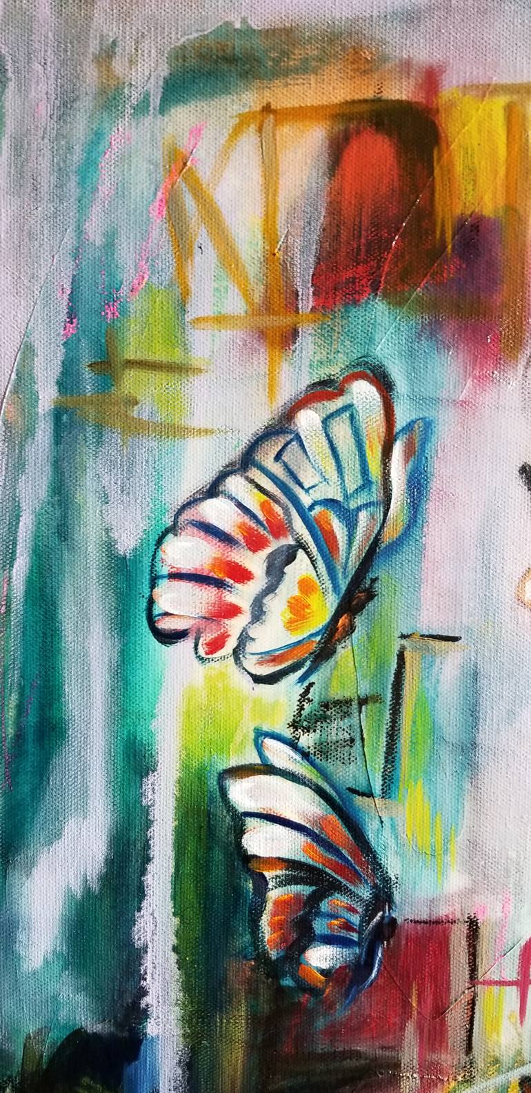 Original Abstract Expressionism People Painting by Niyati Jiwani