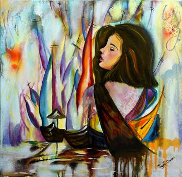 Print of Abstract Expressionism Women Paintings by Niyati Jiwani