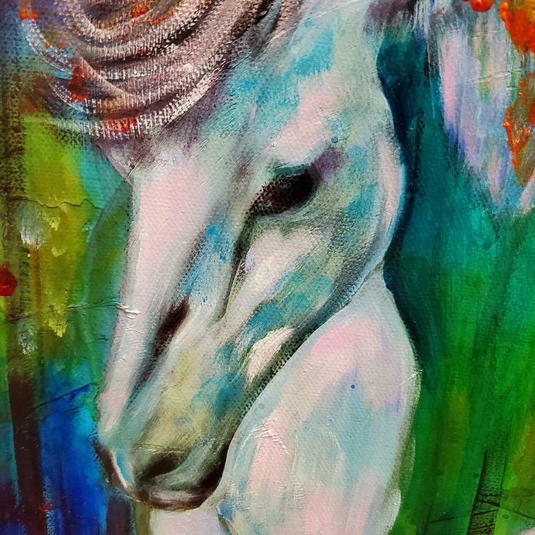 Original Abstract Expressionism Animal Painting by Niyati Jiwani