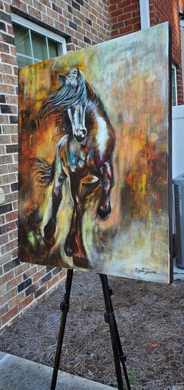 Original Art Deco Animal Painting by Niyati Jiwani