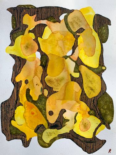 Original Abstract Expressionism Abstract Paintings by Rena Southern