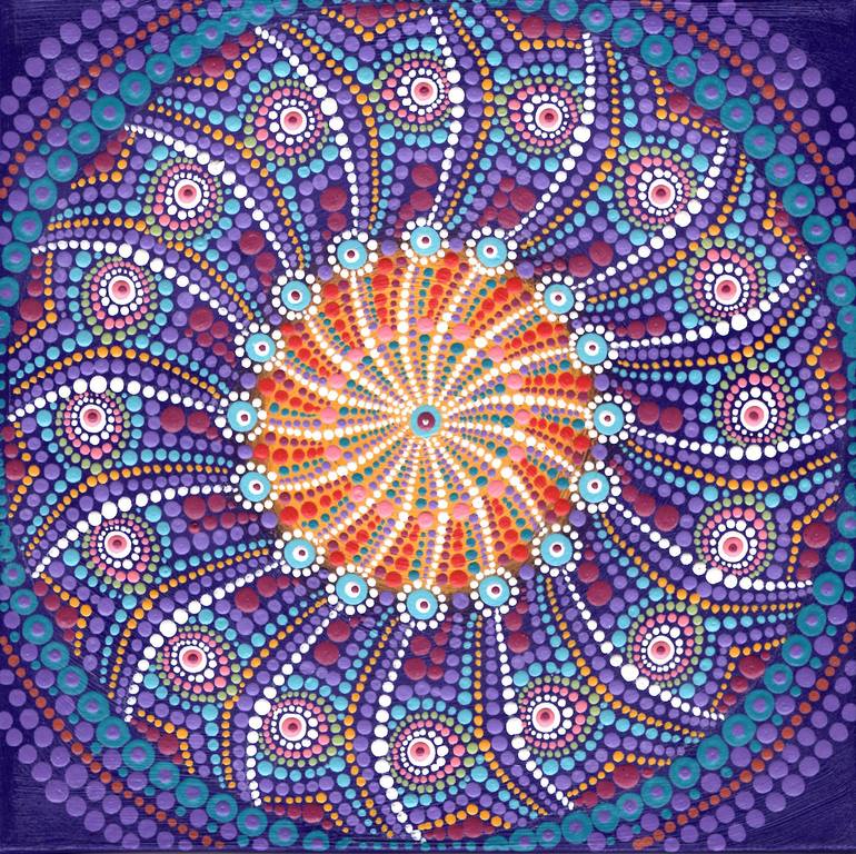 Spiral motion Painting by Keniia Makliuchenko