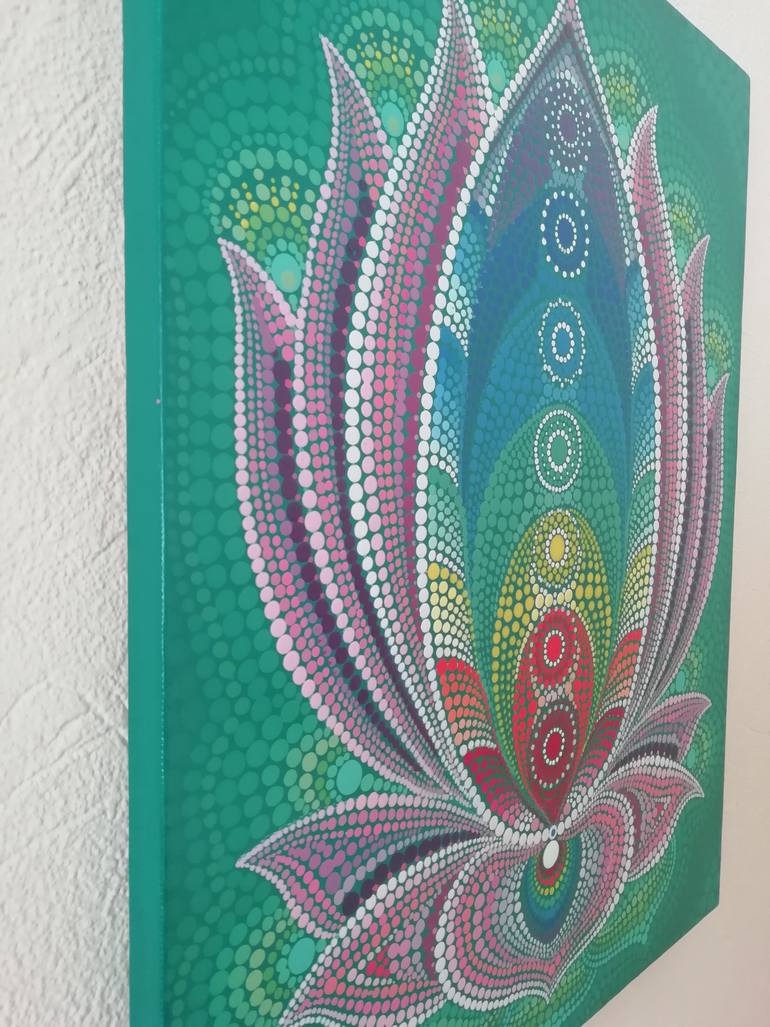 Original Folk Abstract Painting by Keniia Makliuchenko