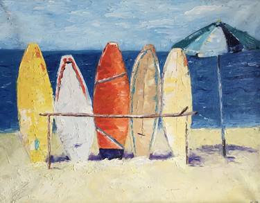 Print of Beach Paintings by Daria Korn