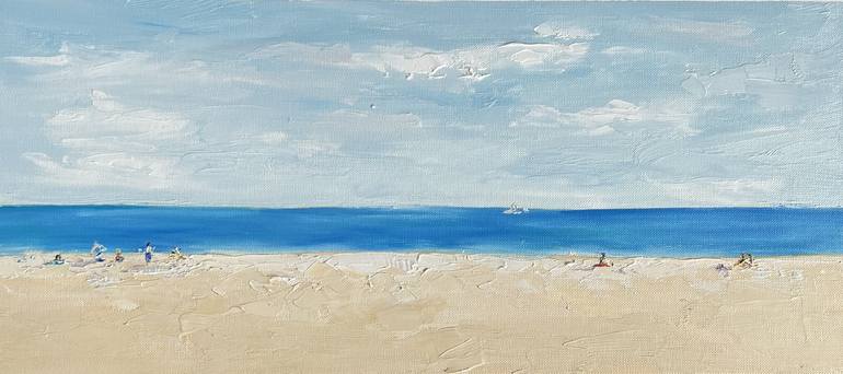 Original Impressionism Seascape Painting by Daria Korn
