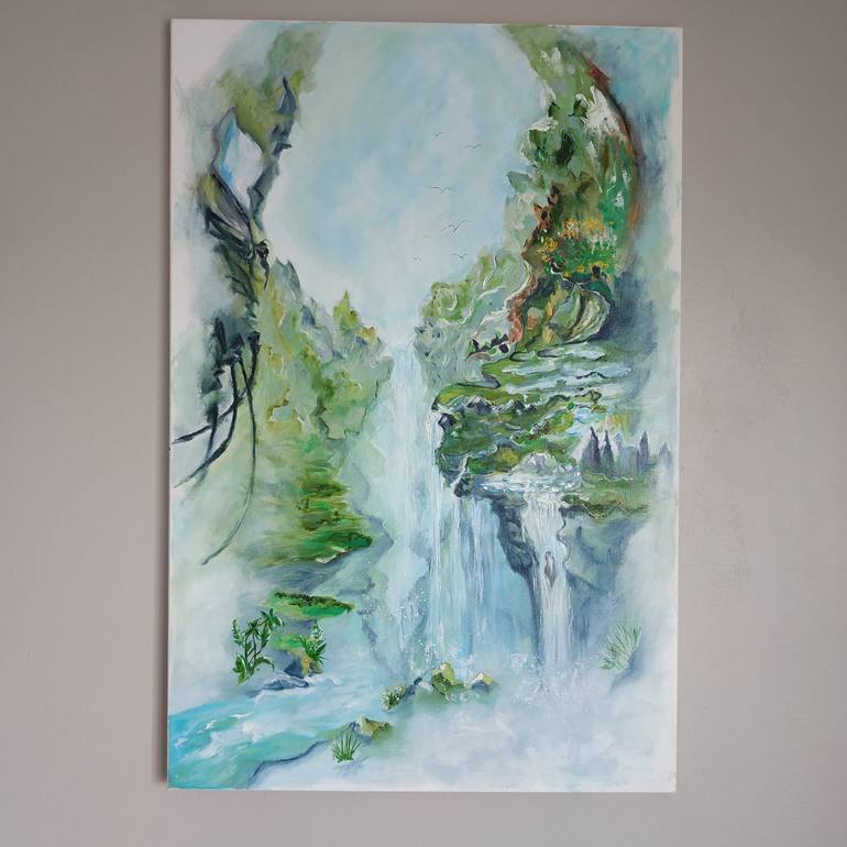 Original Abstract Expressionism Landscape Painting by Valentina Simma