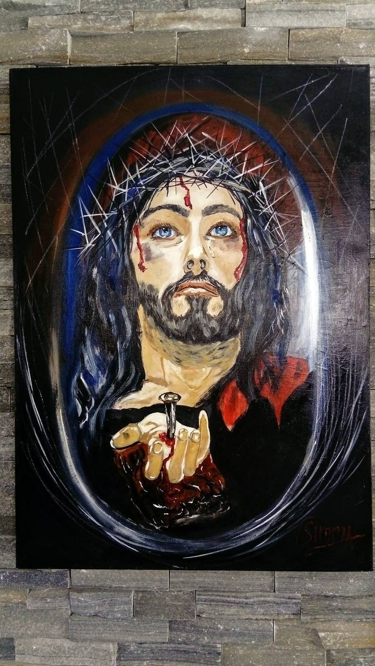 Original Religion Painting by Valentina Simma