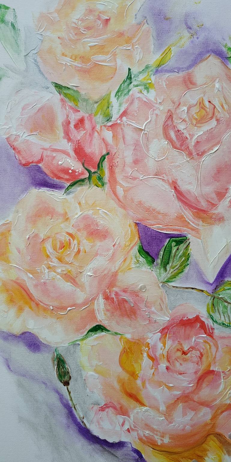 Original Impressionism Floral Painting by Valentina Simma