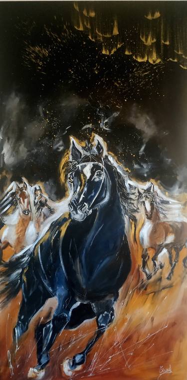 Original Horse Paintings by Valentina Simma