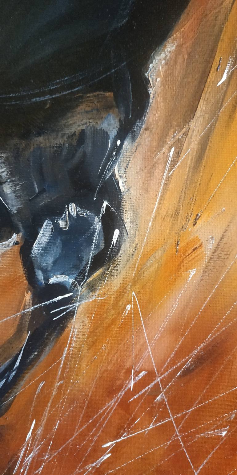 Original Abstract Expressionism Horse Painting by Valentina Simma
