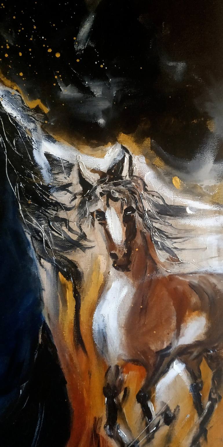 Original Horse Painting by Valentina Simma