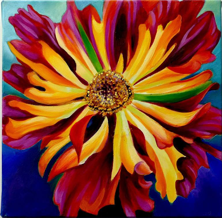 Original acrylic painting online “COREOPSIS”