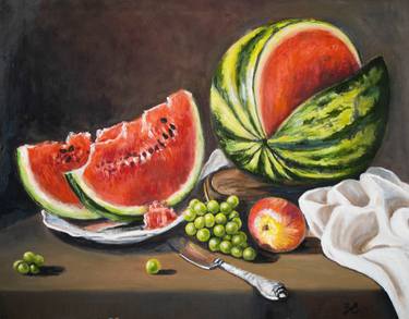 Still life with watermelon thumb