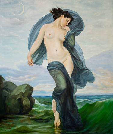 Saatchi Art Artist Evgeniya Zragevskaya; Paintings, “Sea goddess” #art