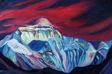 Original Color Field Painting Landscape Painting by Elia Khasanova