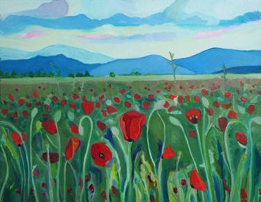 Original Impressionism Nature Painting by Elia Khasanova