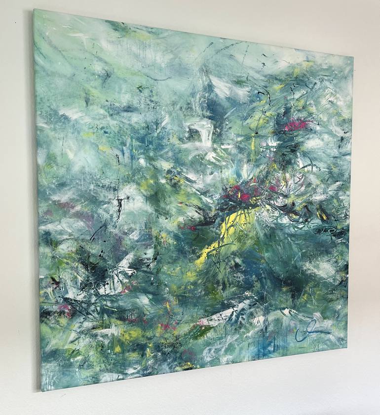 Original Abstract Painting by Maria Bevilacqua-Fischer