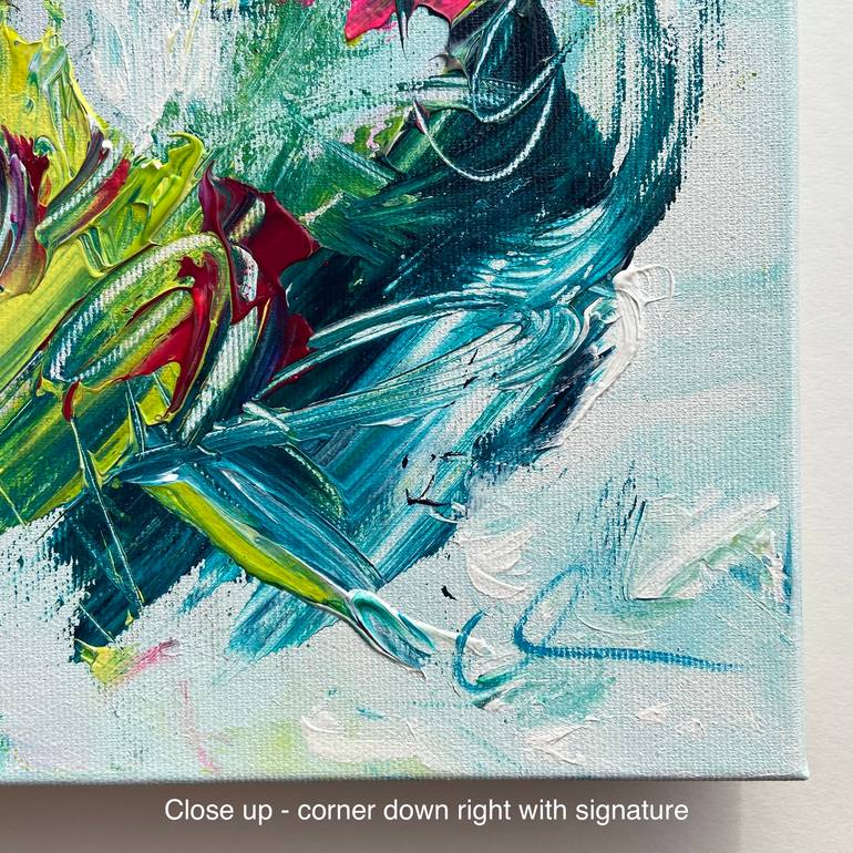 Original Abstract Expressionism Abstract Painting by Maria Bevilacqua-Fischer