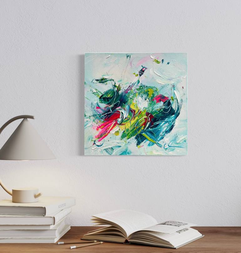 Original Abstract Expressionism Abstract Painting by Maria Bevilacqua-Fischer