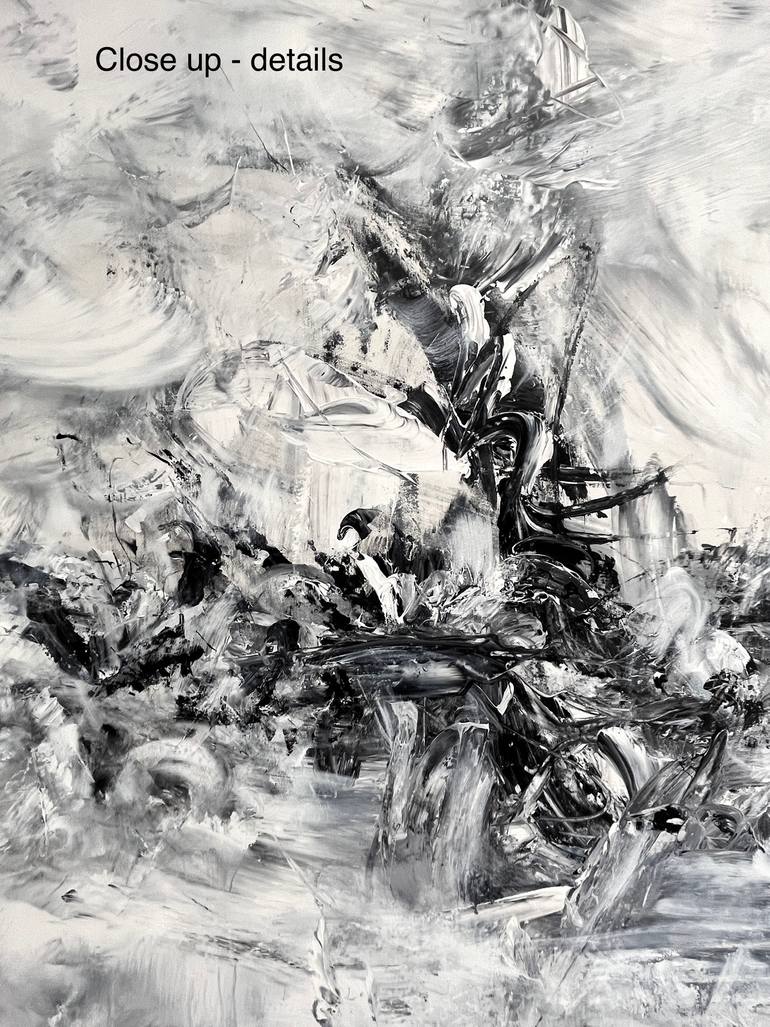 Original Abstract Expressionism Abstract Painting by Maria Bevilacqua-Fischer