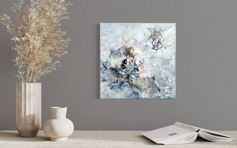 Original Impressionism Abstract Painting by Maria Bevilacqua-Fischer