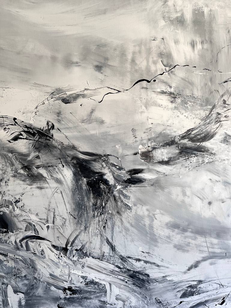 Original Abstract Expressionism Abstract Painting by Maria Bevilacqua-Fischer