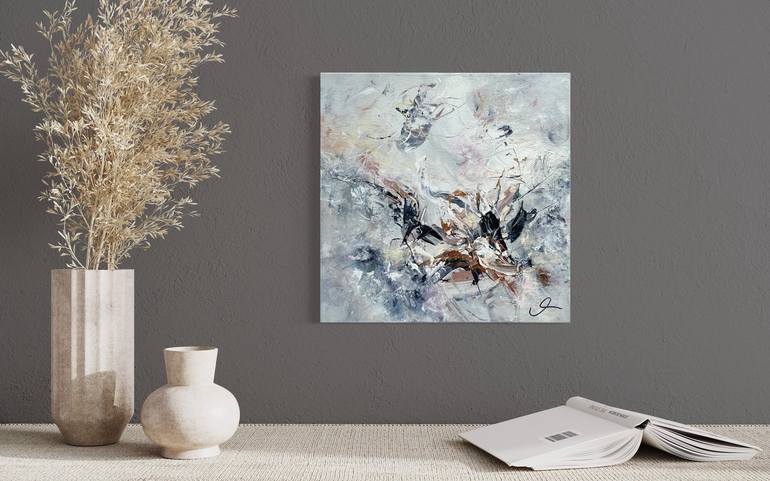 Original Impressionism Abstract Painting by Maria Bevilacqua-Fischer