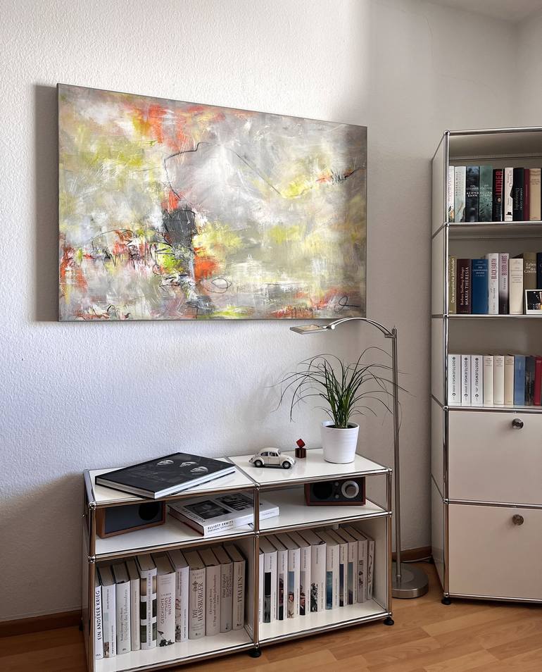 Original Fine Art Abstract Painting by Maria Bevilacqua-Fischer