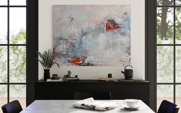 Original Abstract Painting by Maria Bevilacqua-Fischer