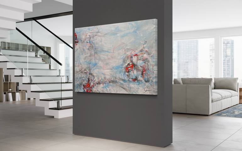 Original Abstract Expressionism Abstract Painting by Maria Bevilacqua-Fischer