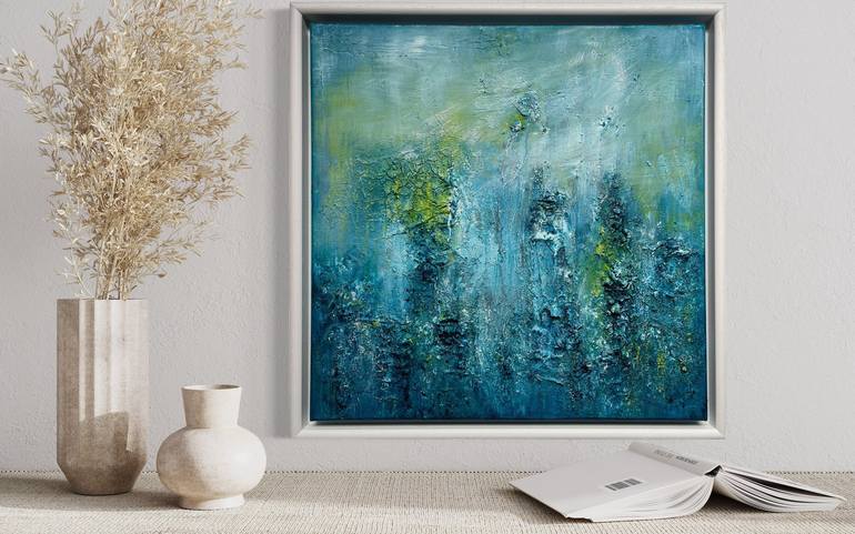 Original Abstract Nature Painting by Maria Bevilacqua-Fischer