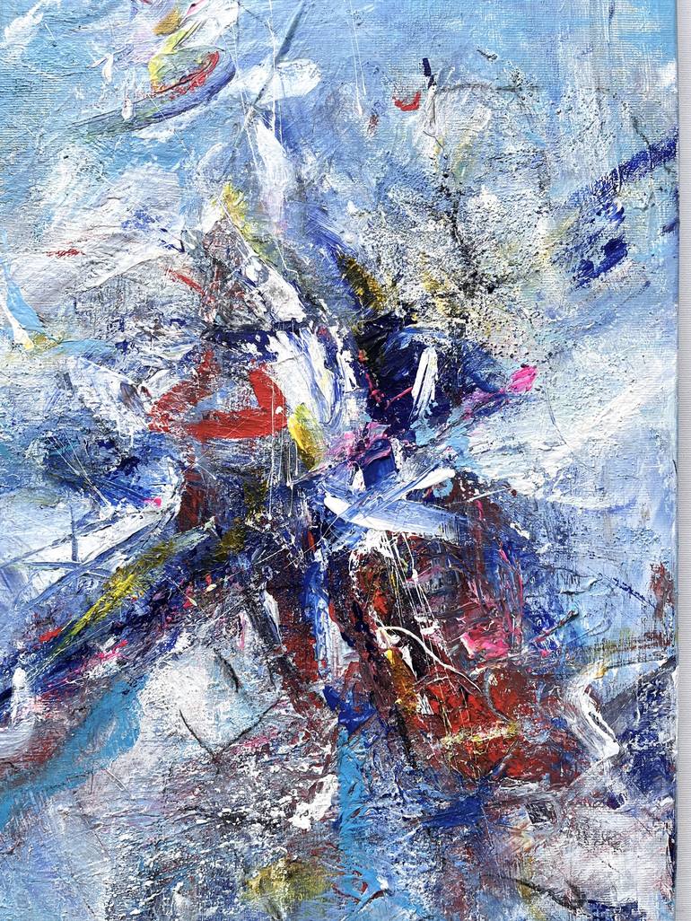 Original Abstract Expressionism Abstract Painting by Maria Bevilacqua-Fischer