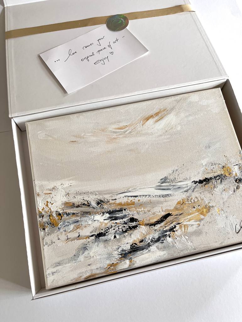 Original Minimalism Abstract Painting by Maria Bevilacqua-Fischer