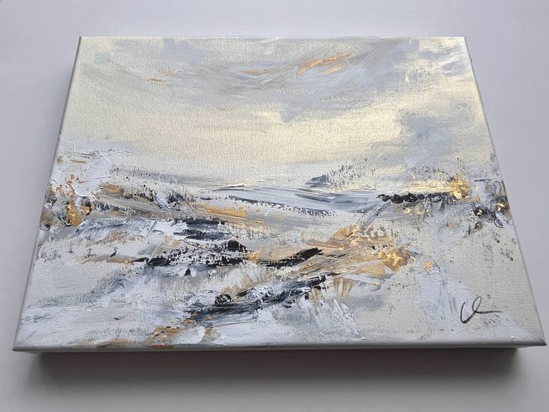 Original Minimalism Abstract Painting by Maria Bevilacqua-Fischer