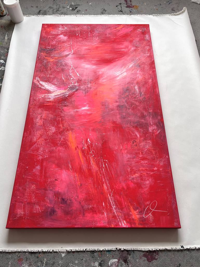 Original Abstract Expressionism Abstract Painting by Maria Bevilacqua-Fischer