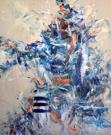 Original Abstract Expressionism Abstract Painting by Maria Bevilacqua-Fischer