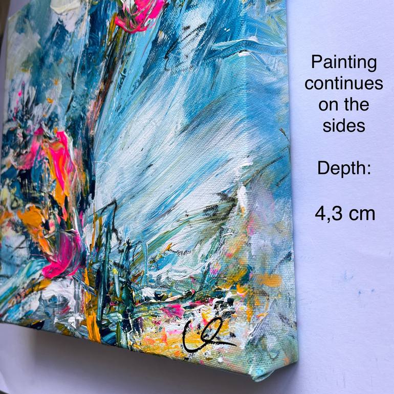 Original Abstract Expressionism Abstract Painting by Maria Bevilacqua-Fischer