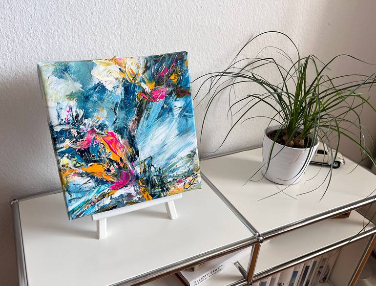 Original Abstract Expressionism Abstract Painting by Maria Bevilacqua-Fischer