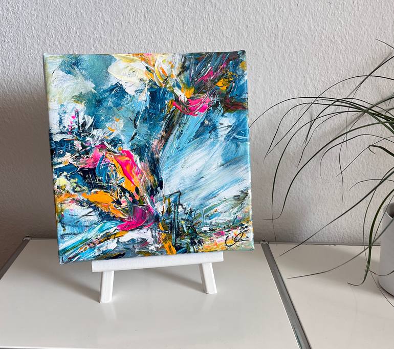 Original Abstract Expressionism Abstract Painting by Maria Bevilacqua-Fischer