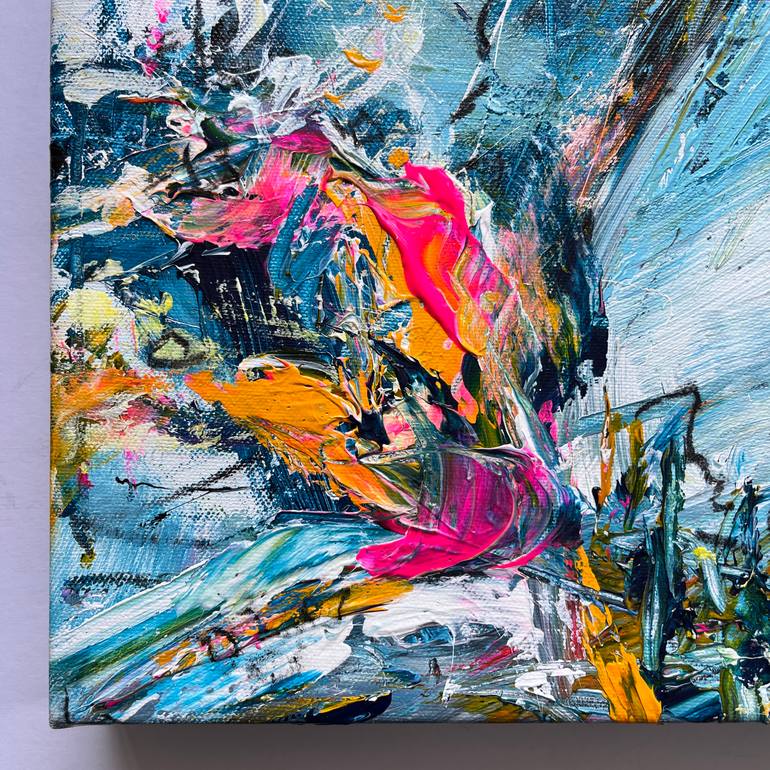 Original Abstract Expressionism Abstract Painting by Maria Bevilacqua-Fischer