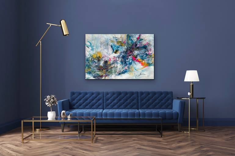 Original Abstract Expressionism Abstract Painting by Maria Bevilacqua-Fischer