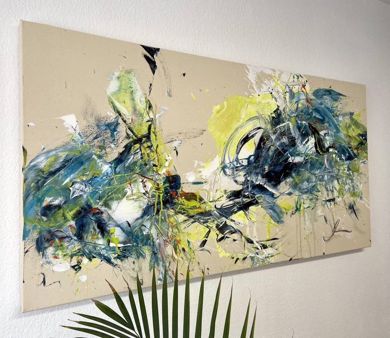 Original Abstract Painting by Maria Bevilacqua-Fischer